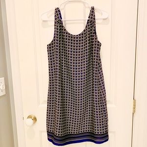 Lila Rose blue medallion shift dress